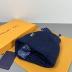 Louis Vuitton Classic Knit Beanie, Warm Winter Cuff Hat with Metal LV Logo, Unisex Luxury Streetwear (Multiple Colors) - Image 15