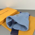Louis Vuitton Classic Knit Beanie, Warm Winter Cuff Hat with Metal LV Logo, Unisex Luxury Streetwear (Multiple Colors) - Image 17