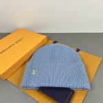 Louis Vuitton Classic Knit Beanie, Warm Winter Cuff Hat with Metal LV Logo, Unisex Luxury Streetwear (Multiple Colors) - Image 18