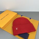 Louis Vuitton Classic Knit Beanie, Warm Winter Cuff Hat with Metal LV Logo, Unisex Luxury Streetwear (Multiple Colors) - Image 20