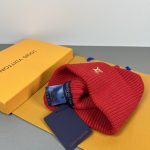 Louis Vuitton Classic Knit Beanie, Warm Winter Cuff Hat with Metal LV Logo, Unisex Luxury Streetwear (Multiple Colors) - Image 22