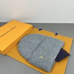 Louis Vuitton Classic Knit Beanie, Warm Winter Cuff Hat with Metal LV Logo, Unisex Luxury Streetwear (Multiple Colors) - Image 25