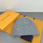 Louis Vuitton Classic Knit Beanie, Warm Winter Cuff Hat with Metal LV Logo, Unisex Luxury Streetwear (Multiple Colors) - Image 27