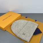 Louis Vuitton Classic Knit Beanie, Warm Winter Cuff Hat with Metal LV Logo, Unisex Luxury Streetwear (Multiple Colors) - Image 30