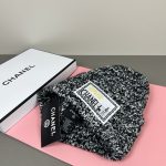 Chanel Chunky Knit Beanie Hat with Classic Fabric Label Logo, Warm Winter Cuff Hat for Men & Women - Image 10