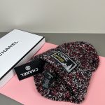 Chanel Chunky Knit Beanie Hat with Classic Fabric Label Logo, Warm Winter Cuff Hat for Men & Women - Image 14