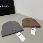 Alo Yoga Classic Square Logo Knit Beanie - Minimalist Cuffed Winter Hat for Warmth & Versatility - Image 4