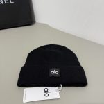 Alo Yoga Classic Square Logo Knit Beanie - Minimalist Cuffed Winter Hat for Warmth & Versatility - Image 8