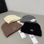 Alo Yoga Classic Square Logo Knit Beanie - Minimalist Cuffed Winter Hat for Warmth & Versatility - Image 13