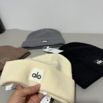 Alo Yoga Classic Square Logo Knit Beanie - Minimalist Cuffed Winter Hat for Warmth & Versatility - Image 14