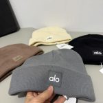 Alo Yoga Classic Square Logo Knit Beanie - Minimalist Cuffed Winter Hat for Warmth & Versatility - Image 15