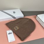 Alo Yoga Classic Square Logo Knit Beanie - Minimalist Cuffed Winter Hat for Warmth & Versatility - Image 17