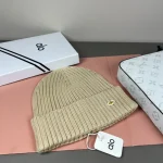 Alo Yoga Notable Ribbed Knit Beanie, Multi-Color Options with Metallic Logo Detail, Unisex Winter Warm Hat - Image 9