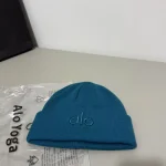 Alo Yoga Tonal Logo Embroidered Ribbed Knit Beanie, Unisex Winter Warm Hat, Multi-Color Options - Image 18