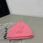 Alo Yoga Tonal Logo Embroidered Ribbed Knit Beanie, Unisex Winter Warm Hat, Multi-Color Options - Image 17