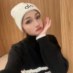 Alo Yoga Tonal Logo Embroidered Ribbed Knit Beanie, Unisex Winter Warm Hat, Multi-Color Options - Image 12