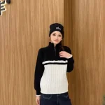 Alo Yoga Tonal Logo Embroidered Ribbed Knit Beanie, Unisex Winter Warm Hat, Multi-Color Options - Image 10