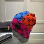 Gucci GG Multicolor Reversible Bucket Hat, Multi-Color Double G Pattern Knit Fabric, Unisex Fashion - Image 3