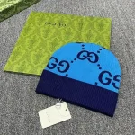 Gucci GG Jacquard Knit Beanie with Contrast Ribbed Cuff, Signature Double G Pattern Winter Hat, Unisex - Image 13