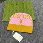 Gucci GG Jacquard Knit Beanie with Contrast Ribbed Cuff, Signature Double G Pattern Winter Hat, Unisex - Image 9