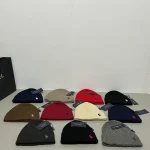 Polo Ralph Lauren Classic Pony Embroidered Ribbed Knit Beanie, Solid Color Winter Warm Hat, Unisex Cuffed Skull Cap - Image 2