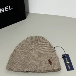 Polo Ralph Lauren Classic Pony Embroidered Ribbed Knit Beanie, Solid Color Winter Warm Hat, Unisex Cuffed Skull Cap - Image 8