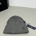 Polo Ralph Lauren Classic Pony Embroidered Ribbed Knit Beanie, Solid Color Winter Warm Hat, Unisex Cuffed Skull Cap - Image 5