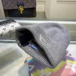 Prada Triangle Logo 70%Wool & 30%Rabbit Hair Blend Beanie - Image 15