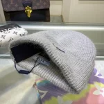 Prada Triangle Logo 70%Wool & 30%Rabbit Hair Blend Beanie - Image 14