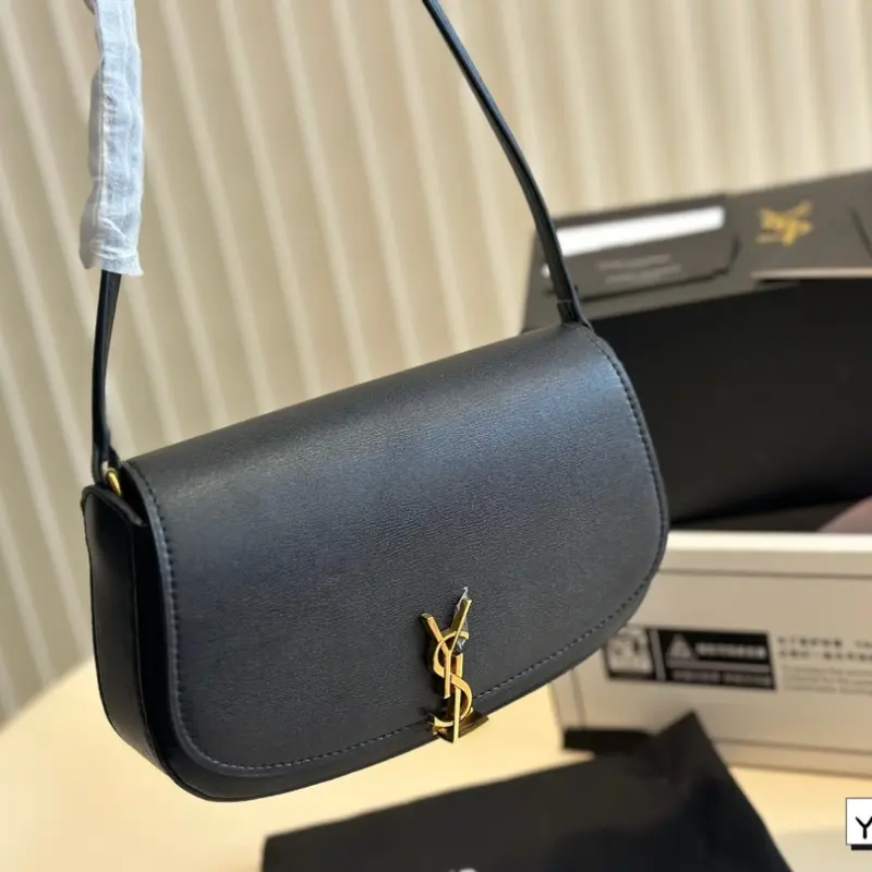 wsxc1790268706951_0 YSL Voltaire Shoulder Bag, Classic Metal Logo Flap Crossbody Bag, Women's Versatile Underarm Bag - Image 1