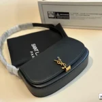 YSL Voltaire Shoulder Bag, Classic Metal Logo Flap Crossbody Bag, Women's Versatile Underarm Bag - Image 2