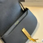 YSL Voltaire Shoulder Bag, Classic Metal Logo Flap Crossbody Bag, Women's Versatile Underarm Bag - Image 6