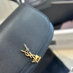 YSL Voltaire Shoulder Bag, Classic Metal Logo Flap Crossbody Bag, Women's Versatile Underarm Bag - Image 4