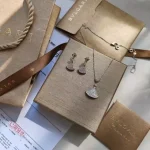 BVLGARI Divas' Dream Full Pavé Diamond Fan Necklace & Earrings, Luxury Jewelry Gift Box, Iconic Small Skirt Collection