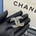 Chanel Zircon Angel Wing Brooch - Image 4