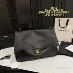 Chanel Flap Bag in Caviar Leather with Gold Hardware (without box)