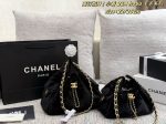 Chanel 26A Hobo Fur Bucket Bag, Drawstring Handbag with Chain Strap - Image 10