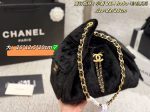 Chanel 26A Hobo Fur Bucket Bag, Drawstring Handbag with Chain Strap - Image 12