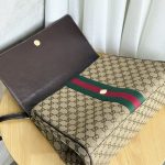 Gucci Paparazzo Top Handle Bag in GG Canvas with Web Stripe & Horsebit Detail,Comes without box - Image 9