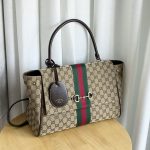 Gucci Paparazzo Top Handle Bag in GG Canvas with Web Stripe & Horsebit Detail,Comes without box - Image 7