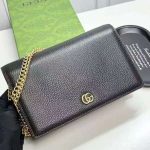 Gucci GG Marmont Women's Black Leather Chain Wallet (comes with a case) - Image 3