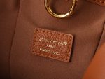 LV Noé Trunk Brown Grainy Leather Chain Bucket Bag (with Metal Corner Guards) - Image 7
