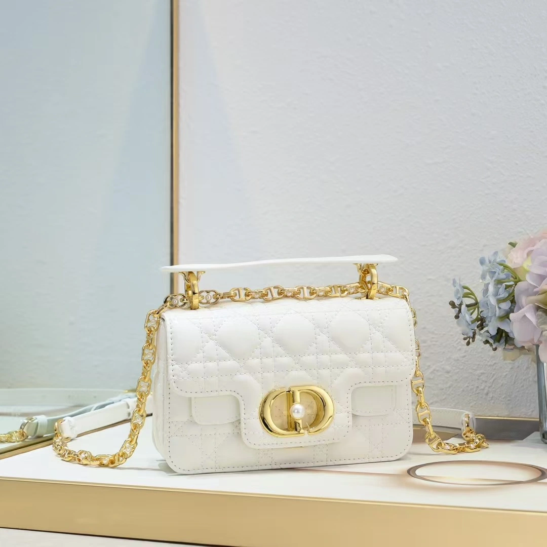 微信图片_20260923092950_172_23_副本 Dior Jolie Top Handle Mini Chain Bag in Milk-White Cannage Lambskin with CD logo Lock (without case) - Image 1