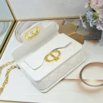 Dior Jolie Top Handle Mini Chain Bag in Milk-White Cannage Lambskin with CD logo Lock （without case） - Image 2
