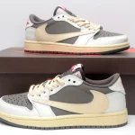 Nike-Travis Scott x Air Jordan 1 Low - Inverted Swoosh Low-Top Sneakers (Unisex) - Image 8
