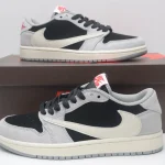 Nike-Travis Scott x Air Jordan 1 Low - Inverted Swoosh Low-Top Sneakers -Unisex - Image 8