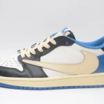Nike-Travis Scott x Air Jordan 1 Low - Inverted Swoosh Low-Top Sneakers -Unisex - Image 9