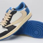 Nike-Travis Scott x Air Jordan 1 Low - Inverted Swoosh Low-Top Sneakers -Unisex - Image 3