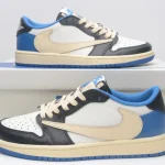 Nike-Travis Scott x Air Jordan 1 Low - Inverted Swoosh Low-Top Sneakers -Unisex - Image 2