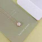 VCA Lucky Spring Plum Blossom Pendant Necklace, Mother of Pearl - Image 5